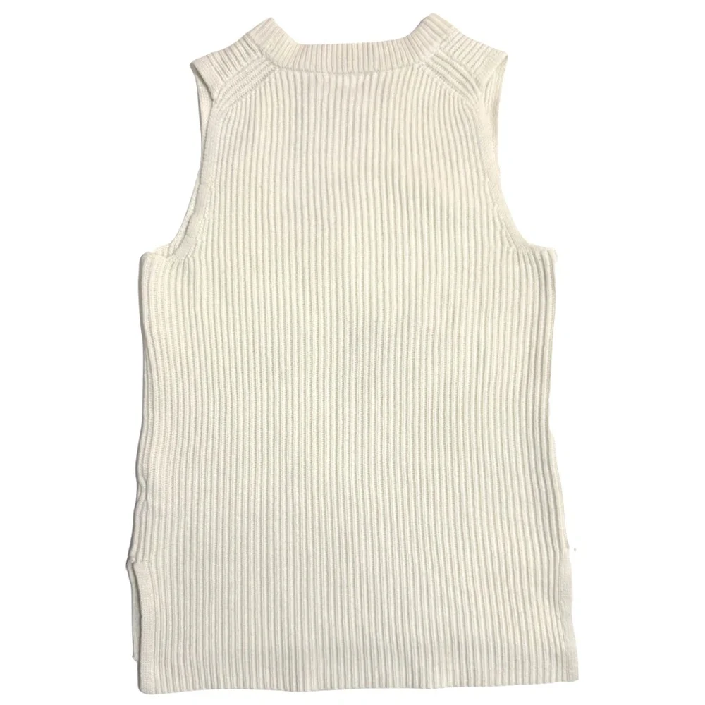 J.Crew Sleeveless Tunic Sweater in Off White Size Small